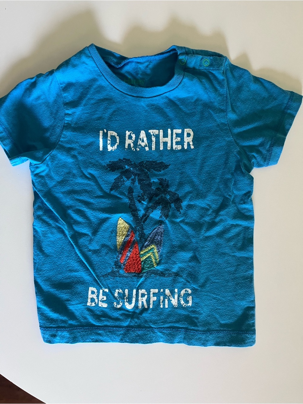 Kids Teal 'I'd Rather Be Surfing'